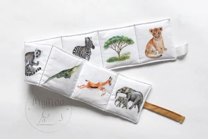 MyMoo-Textilní leporelo-Procházka divočinou