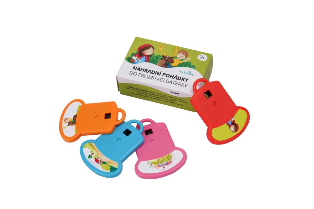 ToySimply Diskety s pohádkami do promítací baterky