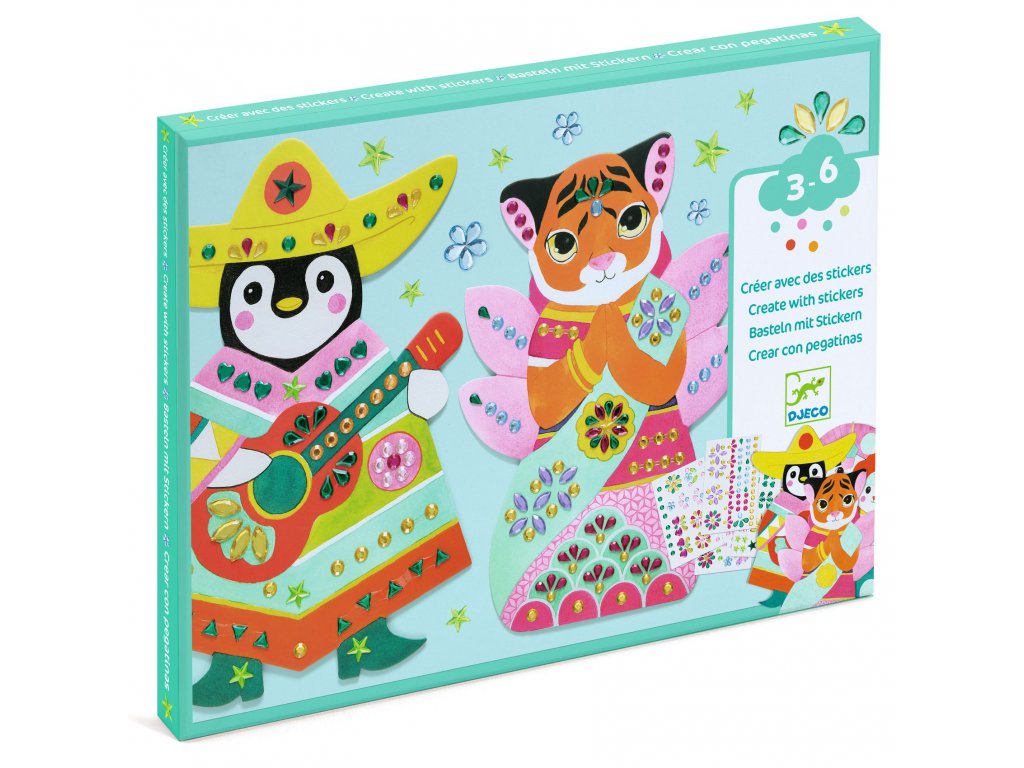 DJECO Koláž s drahokamy