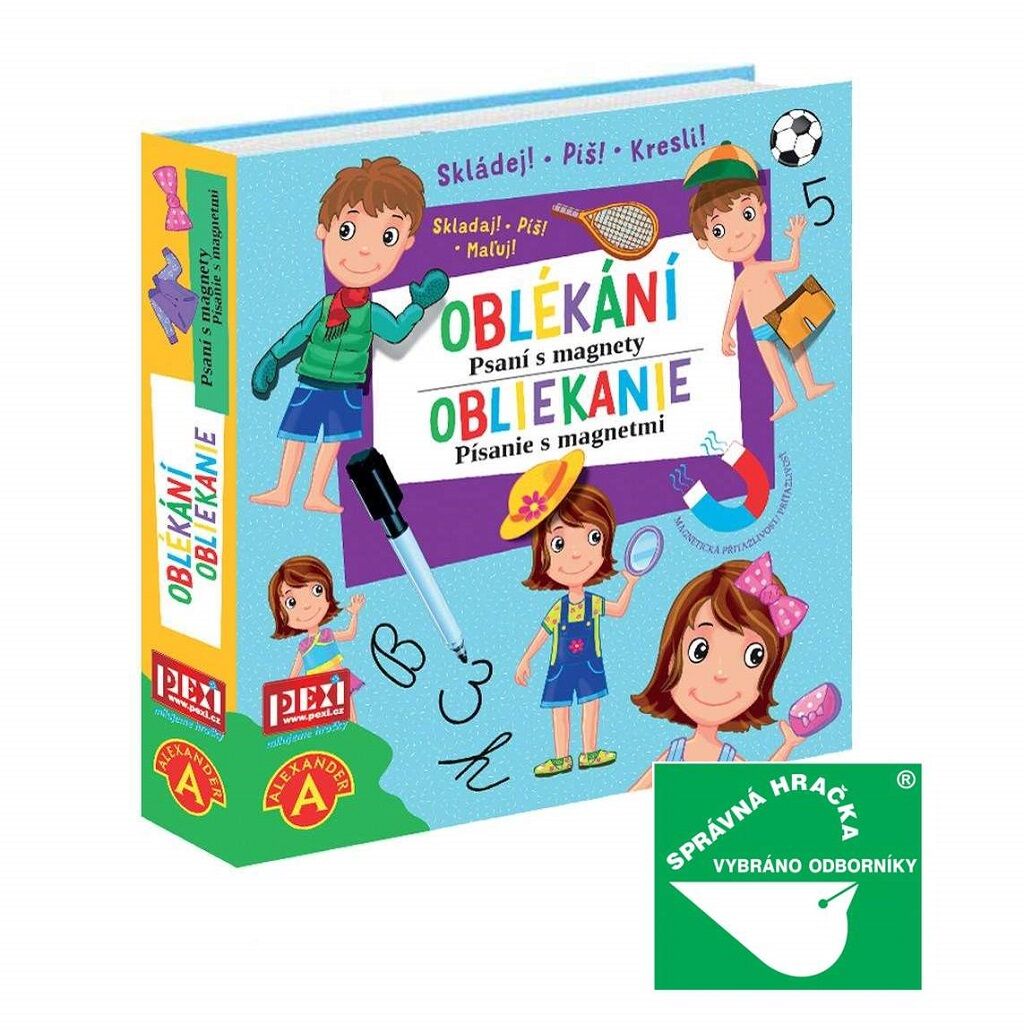 Alexander Psaní s magnety - OBLÉKÁNÍ