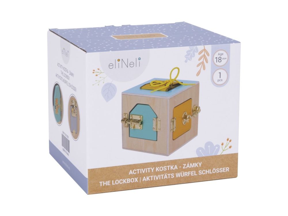 eliNeli Montessori activity kostka se zámky