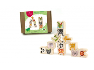 Milaniwood - Dřevěná balanční hra - divoká zvířátka