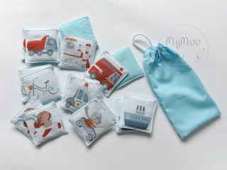 MyMoo-Textilní pexeso-Dopravní prostředky